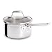 Emeril E9832164 PRO-CLAD Tri-Ply Stainless Steel Saucepan Dishwasher Safe 1-Quart Sauce Pan Cookware, Silver