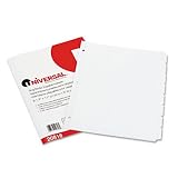 UNIVERSAL PRODUCTS / UNV20818 / Write-On/Erasable Indexes w/White Tabs, 8-Tab, 8-1/2 x 11, WE, 8/set / Sold as 1 ST