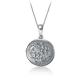 Sterling Silver Engraved Round Pendant