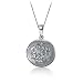 Sterling Silver Engraved Round Pendant