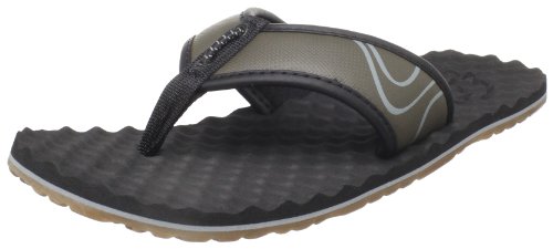 Clarks Men's Packer Thong Sandal,Olive Leather,13 M US
