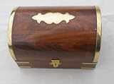 Wooden treasure chest trinket box
