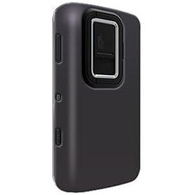 Amzer Simple Snap On Casewith Screen Protector for Nokia N900 (Rubberized Black)
