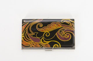 Business Card Case - Paisley Design