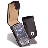 Covertec Luxury Flip Leather Case fits HTC Tytn II P4550 / T-Mobile MDA Vario III / AT&T 8925 Covertec Leather Case - Black