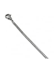 Sterling Silver Italian Flat Link Chain Necklace - 20"