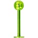 16 Gauge Light Green Electro Titanium Labret Monroe -3/8"