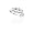 14k White Gold Oval Diamond 3-Stone Ring (3/4 ct center,  1 1/2 cttw, I-J Color, I1 Clarity), Size 5