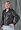 Men's Sidelace Leather Motorcycle Jacket