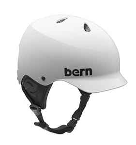 Bern Watts Gloss Water Helmet, White, Small