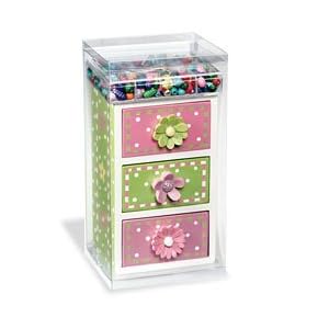 Bead Bazaar Le Petit Mini Bead Chests - Butterfly Garden
