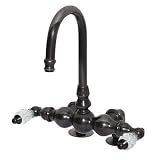 American Bath Factory F1-1312-OB-F9-9300-KL-OB F1-1312 Deck Mount Bathtub Faucet, Krystal Lever Hand