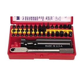 Wadsworth Falls Mini Ratchet Tool Set, Deluxe #3, 44 Pc by WADSWORTH FALLS MFG CO