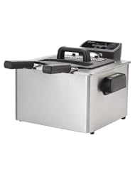 Aroma ADF-232 SmartFry XL Deep Fryer - 1 gal Oil - Stainless Steel by Aroma