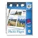 Vertical Photo Pages for 3-Ring Binders, Holds 6 - 4"x6" Photos/Page, 10/Pack AVE13401