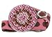 Baby Bling Brown and Pink Dots Pacifier Holder