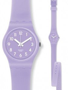 Swatch Women's Originals LV114C Purple Resin Swiss Quartz Watch with Purple Dial