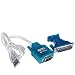 USB to RS232 DB9 Serial Cable + DB25 Pin Adapter / Port Adapter Converter for GPS, PDA, PC, Modem