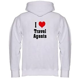 I Love/Heart Travel Agents Youth Hooded Sweatshirt (for Kids) Various Colors Available