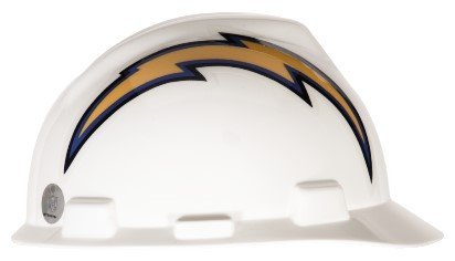 Hardhat - NFL Logo V-Gard Caps - 1-Touch Suspension (San Diego Chargers)