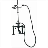 Elizabethan Classics RM24 Deck Mount Tub Faucet with Hand Shower and Metal Cross Handles 31d YRxFVrL. SL160 Elizabethan Classics RM24 Deck Mount Tub Faucet with Hand Shower and Metal Cross Handles