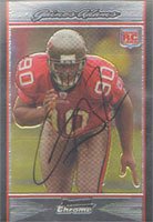 Gaines Adams, Tampa Bay Buccanneers, 2007 Bowman Chrome Autographed Card