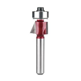 Porter-Cable 43277PC Combination Flush and Bevel Trimming Router Bit, 1/4-Inch Shank, Carbide-Tipped