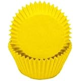 1 X Solid Yellow Glassine Baking Liners Cupcake Muffin Cups 50 count