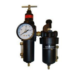 Interstate Pneumatics WC1361AG 3/8 Inch Standard T Handle Filter/Regulator/Lubricator Integral Combo