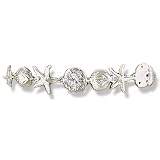 Sterling Silver 7 Inch Small Nautical Bracelet