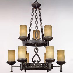 Quoizel Imperial Bronze La Parra Chandeliers Entrance Foyer by Quoizel