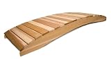 12' Western Red Cedar Wood Garden Bridge