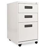 Alera Three-Drawer Mobile Pedestal File, 15-7/8w x 19-3/4d x 28-1/4h, Light Gray (PA53-2820LG)
