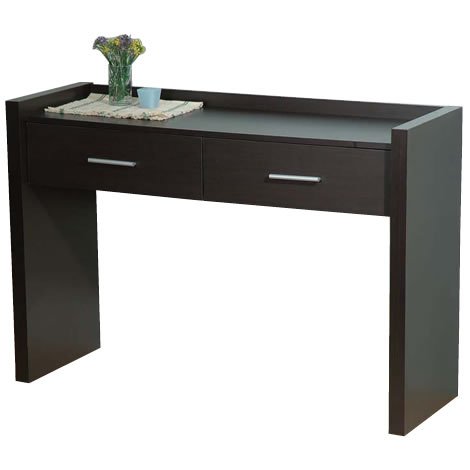 Denver Espresso Brown Dressing Table wtih 2 Drawers
