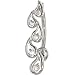 Jewelry : Solid 14KT White Gold Cubic Zirconia FANCY JOURNEY Belly Ring