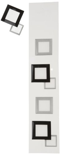 Wenko 18651100 3D-Fliesen-Sticker Quadro - 5-er Set, r&uuml;ckstandslos abl&ouml;sbar, ca. 5 x 5.5 cm