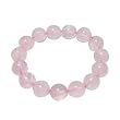 12mm Genuine Rose Quartz Beaded Stretch Bracelet