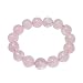 12mm Genuine Rose Quartz Beaded Stretch Bracelet