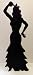 Flamenco Dancer (Silhouette) - Silhouette Lifesize Cardboard Cutout / Standee / Standup_s-1