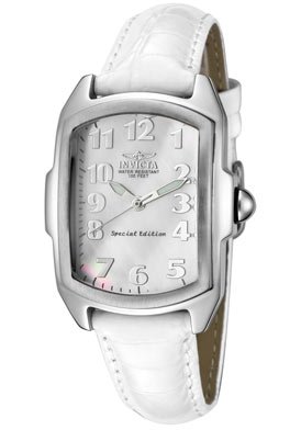 Invicta Women's 1220 Invicta II White Mother-of-Pearl Dial White leather Watch
