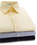 Calvin Klein Cotton Stripe Dress Shirt - Spread Collar