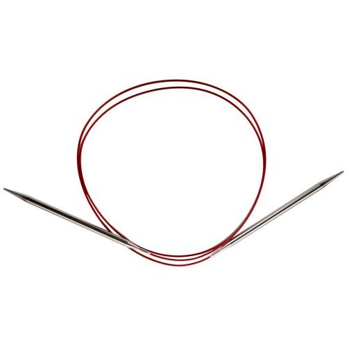 ChiaoGoo Red Lace Circular 47-inch (119cm) Stainless Steel Knitting Needle; Size US 7 (4.5mm) 7047-7