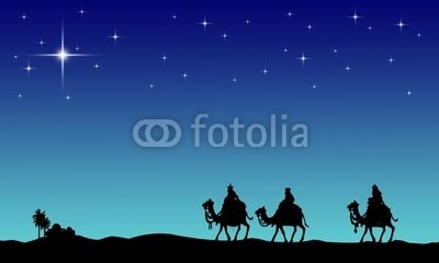 Wallmonkeys Peel and Stick Wall Decals - Three Wisemans and the Star of Bethlehem - 18
