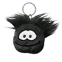 Disney Club Penguin Keychain 2 Inch Plush Puffle Black