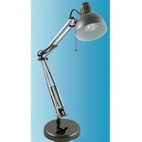 Lloytron L855BH Studio Poise Halogen Hobby/Desk Lamp, Black Chrome