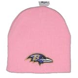 Baltimore Ravens NFL Women's Pink Cuffless Classic Beanie Hat