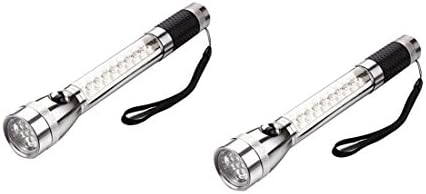 GF Pro Super Bright LED Flashlight for Car Repair Emergency &amp; Survival Safety Handheld Magnetic Flash Light Built with a Sturdy Tactical Design (2 PK)