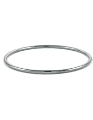 CleverEves 14Kt White Gold Slip-On 2.9mm Bangle