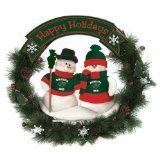Minnesota Wild Team Snowman Wreath