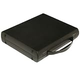 Office Products : Print File Archival Workbox, 3 Ring Binder Box with a Carry Handle, 2-1/2' Deep, 1.5' D-ring, Black